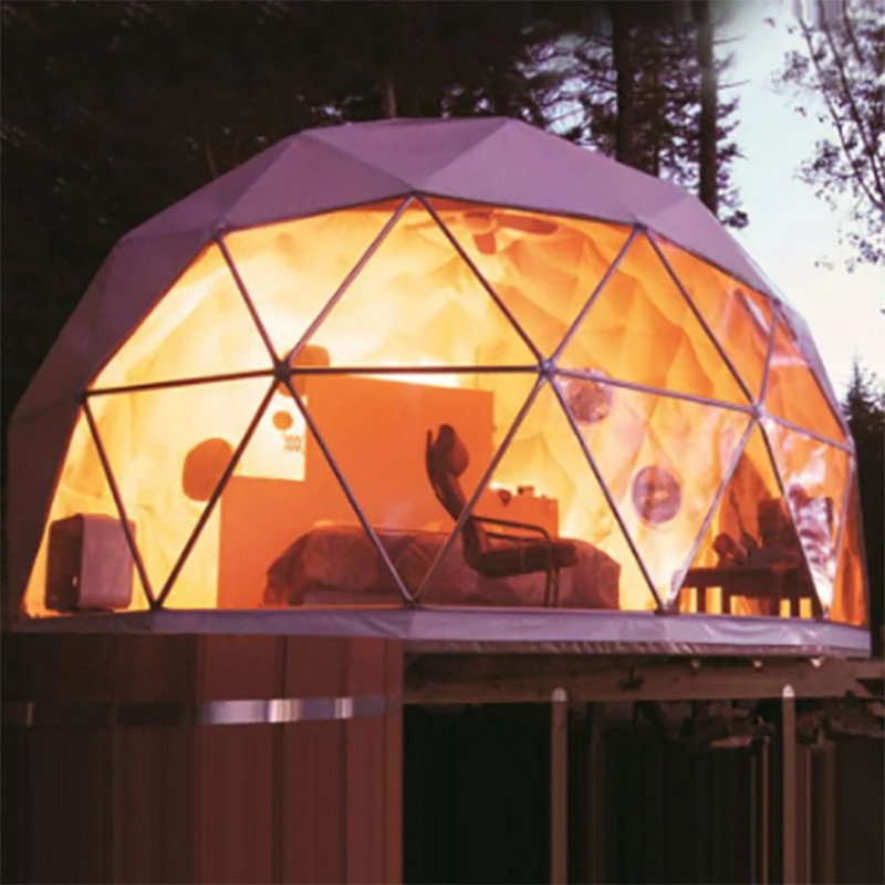 Halv Geodesic Dome PVC Transparent Film