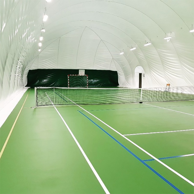 PVC-belagd polyestertyg för uppblåsbar tennisbana